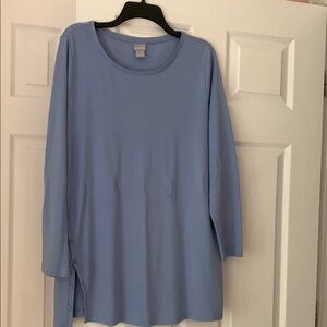 Chico's Light Blue Long Sleeve Top